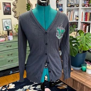 Harry Potter Slytherin button down cardigan small